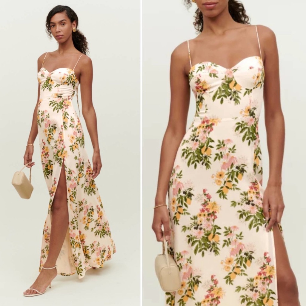 Nwt Reformation Melita Dress In Milo